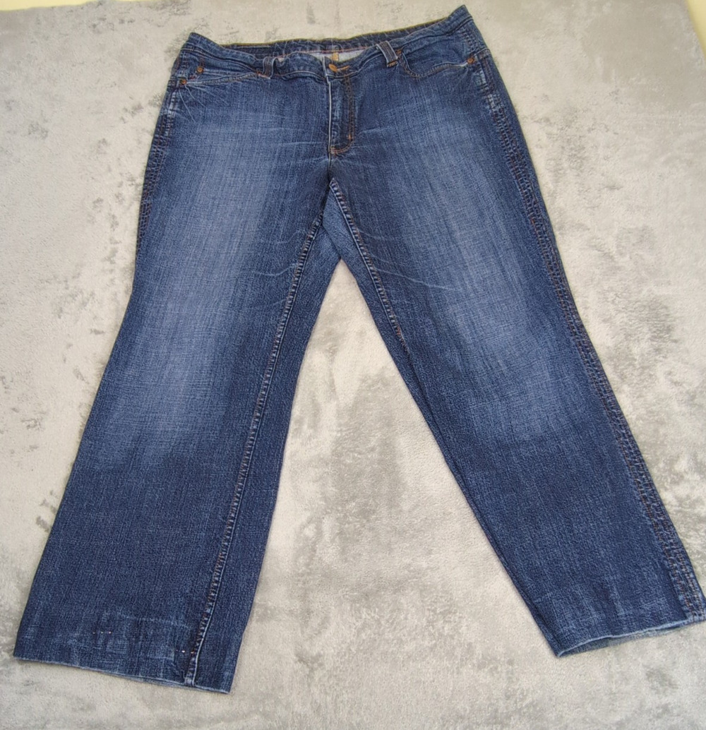 Seven 7 Jeans Women's Premium Denim Bootcut Flap Back Pocket Plus Size 20